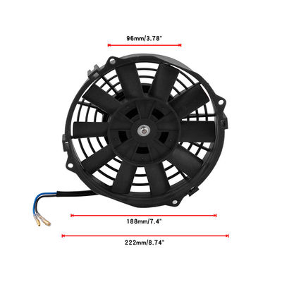Reunión de ventilador de radiador de plástico negro para Ford Crown Victoria Lincoln Town Car 4.6L A60