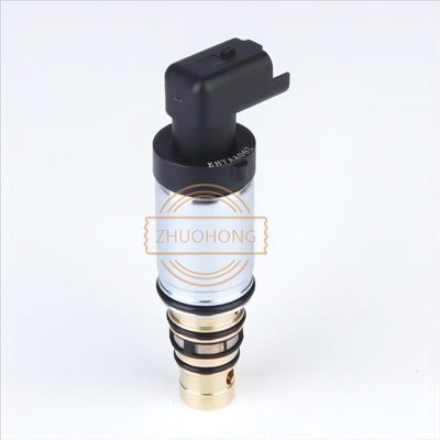 Válvula de control eléctrico de compresor de CA blanco para Sanden 6C12 Compresor 12v CC