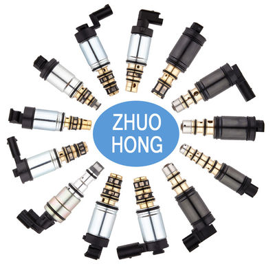 Válvula de control eléctrico de compresor de CA blanco para Sanden 6C12 Compresor 12v CC
